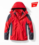 Male New Arrived Winter 3 in 1 Jackets Parkas Unisex Two-pieces Sets Men Outdoor Jacket Waterproof Hiking Coat Windbreaker Coat