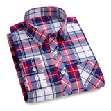 New Men's Plaid Shirts Long Sleeve Cotton Checked Shirt Formal Fashion Thin Soft Classic Basic Casual Male Clothing 6XL 5XL