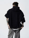 American autumn and winter street fashion personalized hooded sweatshirt for couples loose retro Harajuku casual top y2k