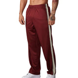 Spring And Autumn New Men's Sports Pants American Style Striped Loose Straight Leg Casual Running Training Wear Men's Pants