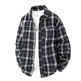 New Men's Casual Shirt Summer Fashion Korean Style Fashion Tops Spring and Autumn Single-breasted Splicing Thin Jacket
