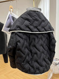 Design-sensing Niche Parkas Unisex Lapel Cotton Coat Women Korean Autumn Winter Light Short Trendy High-end Jacket Aesthetic
