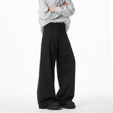 Apricot Black Suit Pants Men Society Mens Dress Pants Korean Loose Wide Leg Pants Mens Office Formal Trousers Large Size 4XL