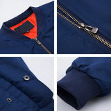 Bomber Jackets Men Casual New Pilot Air Jacket Mens Military Solid Zipper Pilot Jacket Men Bomber Green New Slim Fit Male Coats