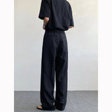 Black Oversized Suit Pants Men Fashion Social Mens Dress Pants Korean Loose Straight Wide Leg Pants Mens Office Formal Trousers