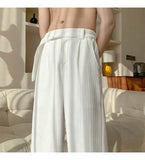 Baggy Casual Pants Men Simple Elegant Handsome Smart Casual British Style All-match Daily Soft Full-length Trousers High Street
