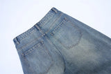 Vintage Baggy Men's Jeans Y2K Pants Autumn New American Hip Hop Streetwear Cotton Loose Wide Legs Denim Trousers Oversize