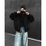 Spring Black Jacket Men Fashion Retro Pocket Workwear Jacket Men Streetwear Hip-hop Loose Bomber Jacket Mens Short Jackets Coat