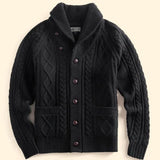 Autumn Winter New Trendy Sweaters Classic Retro Maillard Pullover Heavyweight Thickened Green Fruit Collar Versatile Cardigan