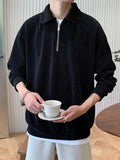 Sweatshirts Men Autumn New Arrival American Style Vintage Loose Casual Design Solid Outwear All-match Ropa Para Hombre Harajuku