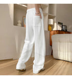 Baggy Casual Pants Men Simple Elegant Handsome Smart Casual British Style All-match Daily Soft Full-length Trousers High Street