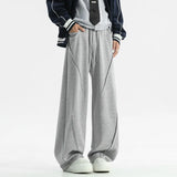 Black Casual Pants Men Oversized Wide Leg Pants Men Grey Sweatpants Streetwear Loose Joggers Sports Pants Mens Trousers M-2XL