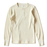 315g Heavy American Retro Khaki Sweater Shirt Waffle Cotton Henry Collar Long Sleeve T-shirt Men Cotton Slim Base Pullover Shirt