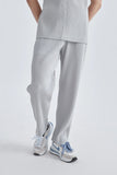 Black Casual Pants Men Fashion Gray Straight Pants Men Japanese Streetwear Loose Pleated Pants Mens Ice Silk Trousers S-2XL