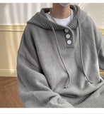 American style trend personalized trend lazy style for men and women hooded sweater loose and casual knit top for couples y2k