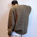 Baggy Pullovers Men Vintage Casual Knitwear All-match High Street Slouchy American Style Autumn Winter Sweaters Personality Chic