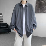 Long Sleeved Shirt Men Fashion Black Dress Shirt Men Korean Loose Casual White Shirt Mens Office Formal Shirt Large Size 4XL