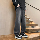 New Big boy Jeans for Men Streetwear Baggy Jeans Large size Patchwork Denim Leisure Simple Dime Pants Women Jeans Hot  jean