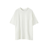 T-Shirt Basic in Cotone con Collo Piccolo