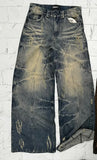 Streetwear Jeans Y2K Hip Hop Distressed Ripped Retro Baggy Jeans Pants Mens Womens New Punk Rock High Waist Wide Leg Trousers
