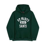 Velvet Green Hooded Sweatshirt