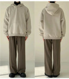 Woolen Sweatshirt with Kangaroo Pocket