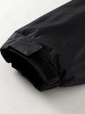 Thick Warm Hooded Polyester Jacket - Men's Casual Windproof Leisure Style Outerwear for Fall/Winter - Zip-Up Conventional Version Autumn/Winter