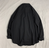Gotmes Black White Striped Men's Shirts  Harajuku Men Casual Long Sleeve Shirt Tops Streetwear Man Oversized Blouse