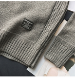 Sweater For Men Autumn Winter Printed Knitted Tops Long Sleeve Retro Casual Style Stripe Pullover Jumpers Male Warm Sweaters