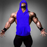 Mens Sleeveless Hoodies Fashion Casual Zipper Hooded Sweatshirt Men bodybuilding tank top sporting Shirt waistcoat vest gym