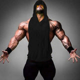 Mens Sleeveless Hoodies Fashion Casual Zipper Hooded Sweatshirt Men bodybuilding tank top sporting Shirt waistcoat vest gym