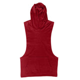 Mens Sleeveless Hoodies Fashion Casual Zipper Hooded Sweatshirt Men bodybuilding tank top sporting Shirt waistcoat vest gym