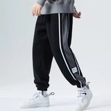 Side Striped Casual Pants Men Oversized Baggy Wide Leg Trousers Elastic Waist Streetwear Joggers Fashion Harajuku Men Pants 5XL