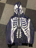 man hoodies Size S-4XL Hoody Tops Fashion Hi Street Cardigan Hoodies Skull Painted Streetwear Sweatshirts Hip Hop Graffiti