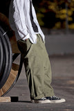 Safari Style! Multi-Pocket Bib Overalls Men Hip Hop Streetwear Cargo Work Pants Coveralls Men's Casual Loose Pant Bib Trousers