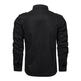 Men Military Shirt Casual High Quality  Tactical Shirt Men's Spring Autumn Long sleeve camisa masculina Plus Size 6XL