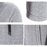 Winter Fleece Cardigan Men Thick Hooded Long Sweaterscoat Male Warm Knitted Sweater Jackets Men Causal Outwear Windbreaker