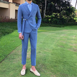 New Style Men Suits White Groom Tuxedos Peak Lapel Groomsmen Wedding Best Man 2 Pieces ( Jacket + Pants + Tie ) D73