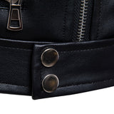 Mens Bomber Jackets Fashion Men Faux Leather Coat Zipper Overcoat Motor Jacket Motorcycle Bikers Punk  Man Brand Top Colthing