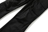 Back Zipper Pockets Retro Black Overalls for Men and Women Streetwear Casual Oversize Cargo Pants Loose Vibe Style Trousers