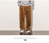 Corduroy Pants Men Spring Autumn pants casual loose staight trousers mens Elastic waist sport pant male trousers M-5XL