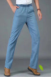 New Men's Business casual Pants Men Solid Color Pockets Cotton Pants Breathable Fashion Soft Comfortable Trousers Plus Size 5XL