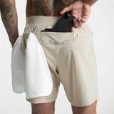 Summer New Gym Jogging Exercise Shorts Men's Sports Fitness Quick-drying Multiple pockets Running Shorts