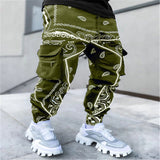 New hot printing cashew spend leisure sports haroun pants men more than Europe and the United States relaxed high street bag