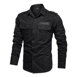 Men Military Shirt Casual High Quality  Tactical Shirt Men's Spring Autumn Long sleeve camisa masculina Plus Size 6XL