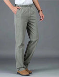 New Men's Business casual Pants Men Solid Color Pockets Cotton Pants Breathable Fashion Soft Comfortable Trousers Plus Size 5XL