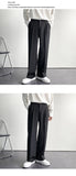 Men Suit Pants Solid Full Baggy Casual Wide Leg Trousers for Men Khaki Black White Japanese Style Streetwear Oversize Pants Man