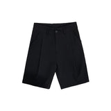 Summer Men's Shorts Straight Fit Knee-Length Short Suit Pant Solid Black White Clothing Student Thin Colors Casual Shorts Man