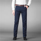 Luxury Straight Business Casual Men Pants High Quality Designer Spring Autumn Elegant Male Leisure Long Formal Trousers