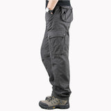 Men's Spring Multi Pockets Military Tactical Cargo Pants Male Outwear Army Straight Slacks Casual Long Trousers Plus Size 44